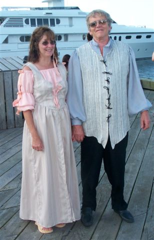 Costumes from  cruise wedding
