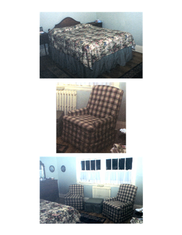 Bed cover & slipcovers for chairs
